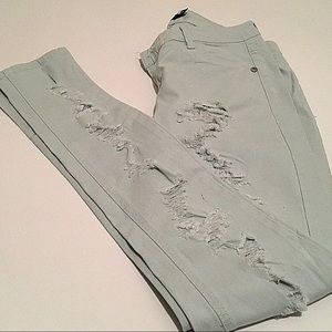 Women's Size 5 ROCKSTAR Skinny Slim Mint Jeans